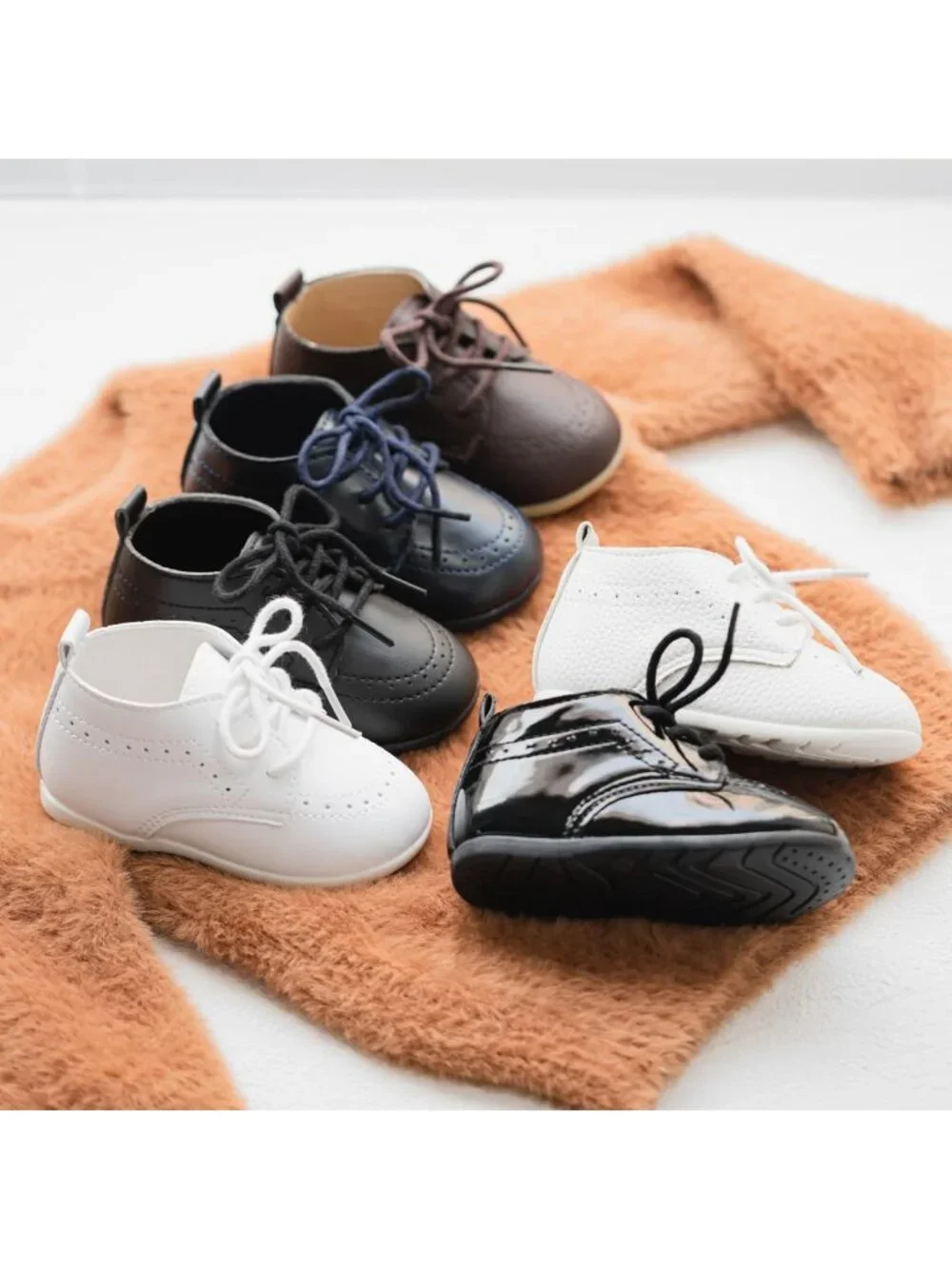 Classic PU Leather Baby Loafers | Toddler Oxford Dress Shoes for First Steps